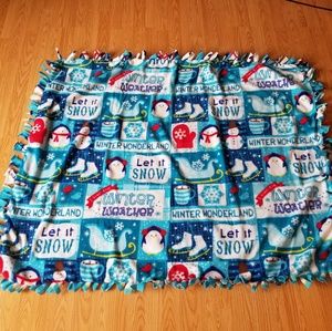 Handmade Winter Tie Blanket